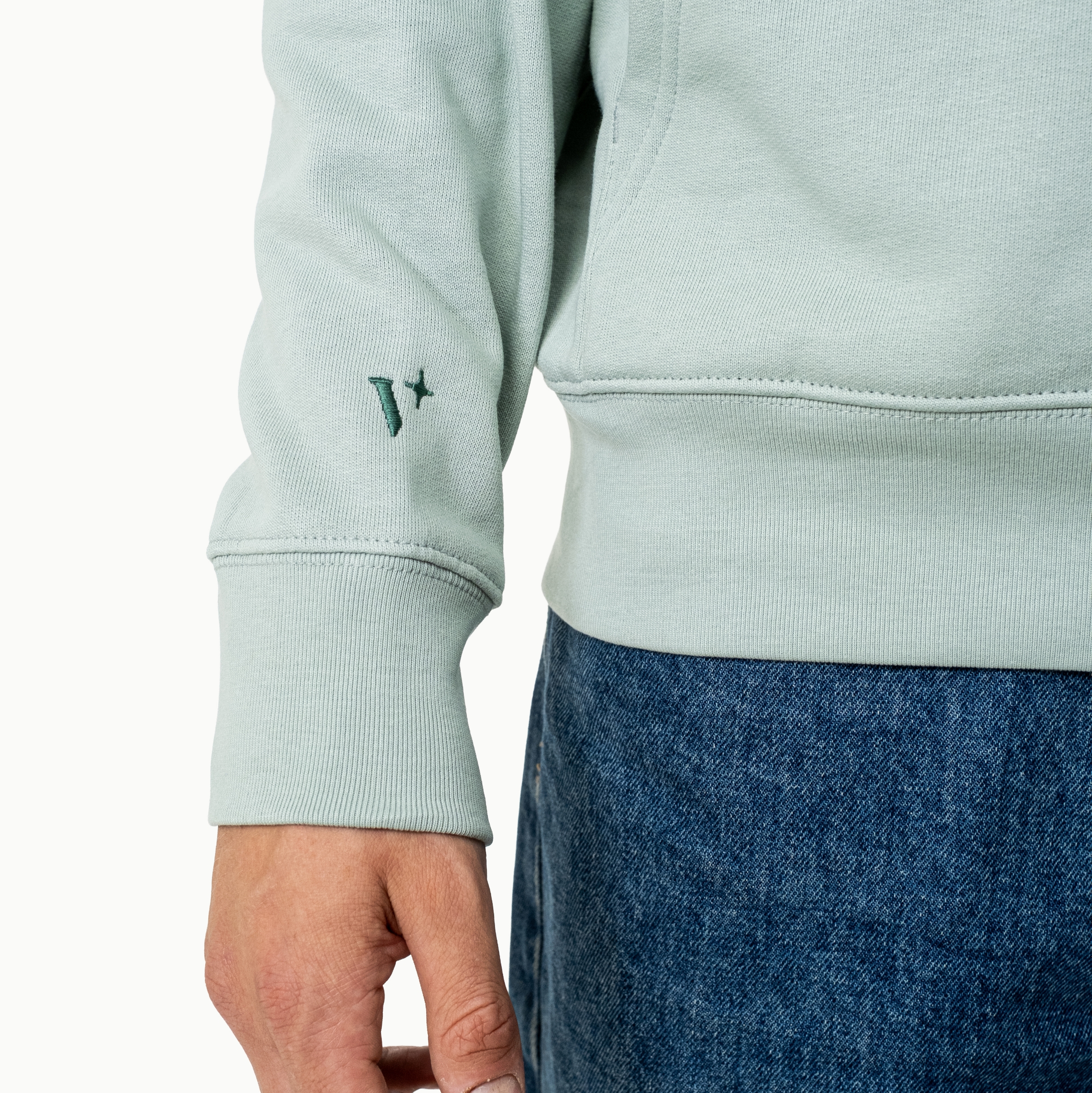 V SHINE mint hoodie - Obrázek 4