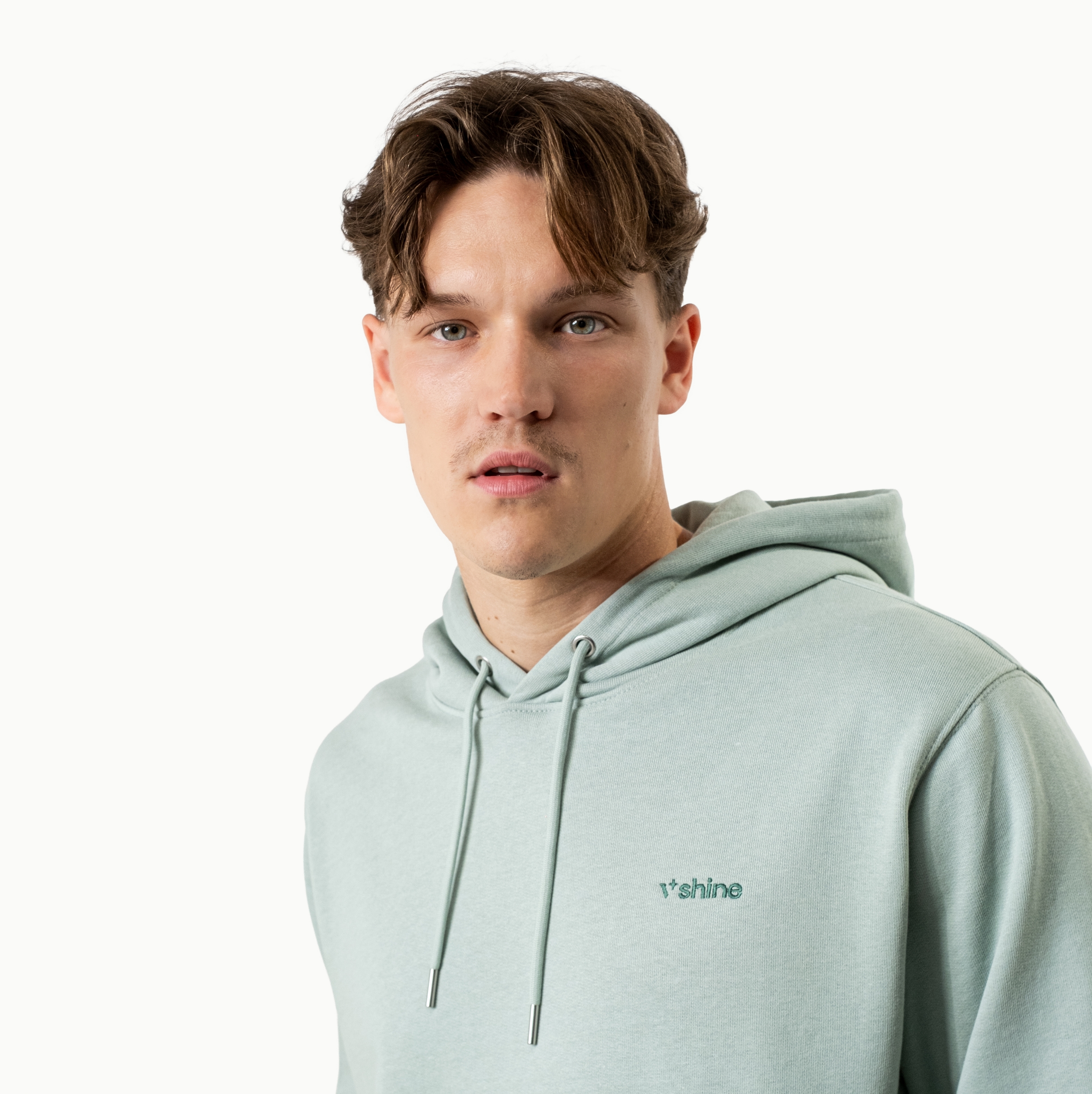 V SHINE mint hoodie - Obrázek 5