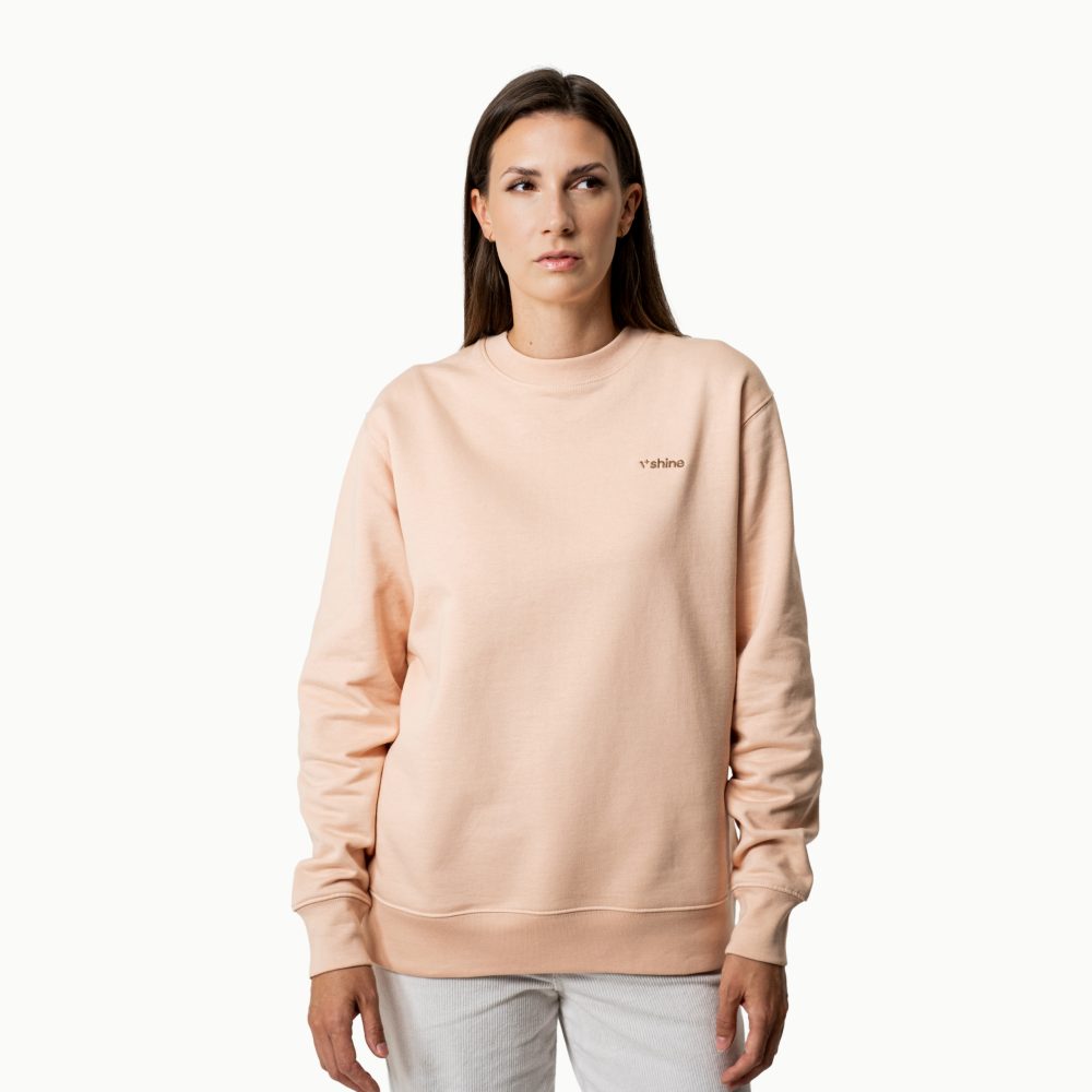 V SHINE Peach Crewneck