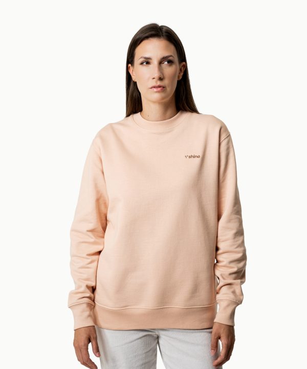 V SHINE Peach Crewneck