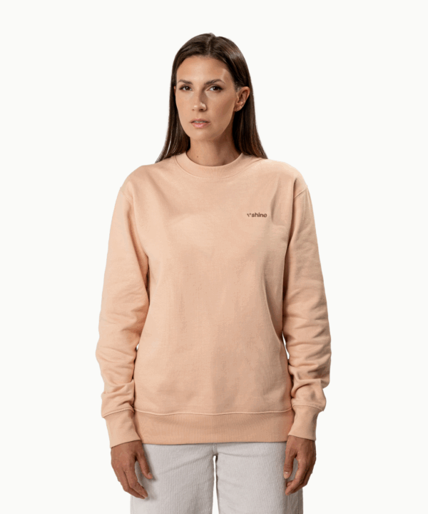 V SHINE Peach Crewneck