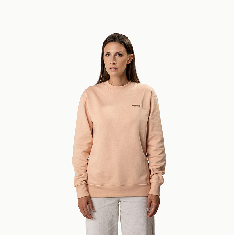 V SHINE Peach Crewneck